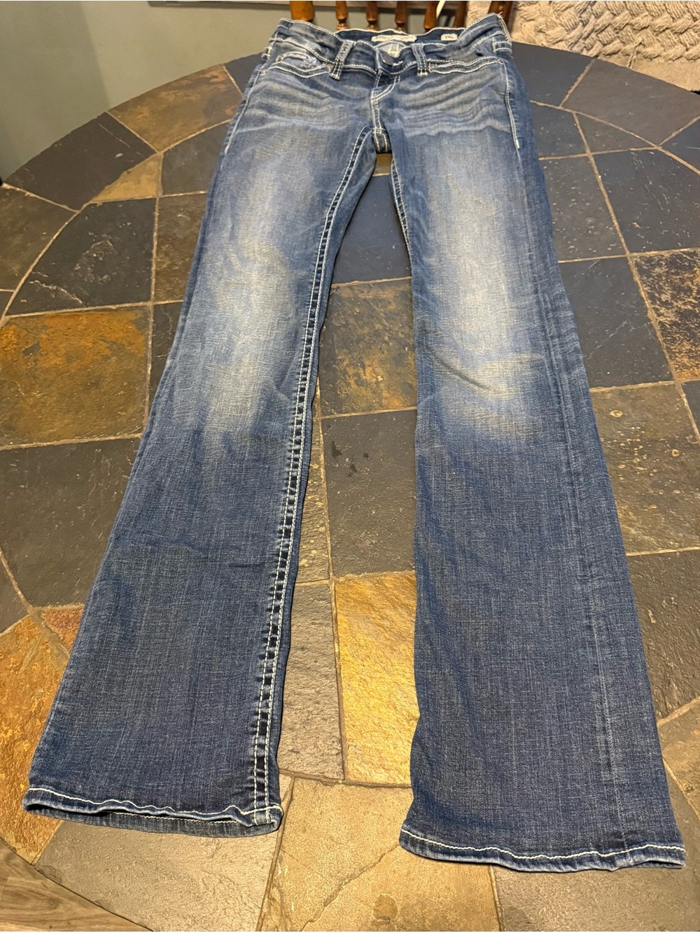 BKE Women's Medium Blue Flare Jeans